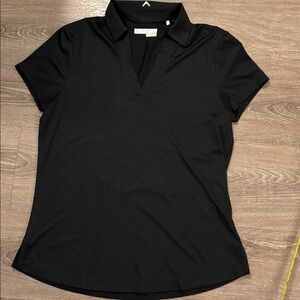 Callaway Golf Polo shirt Black size Medium short sleeve Vee Neck
